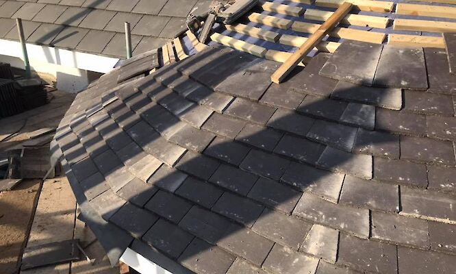 Completed roofing installation in Hingham Norfolk