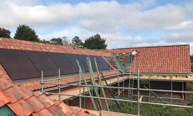 Roofing project completed in Bintree Norfolk